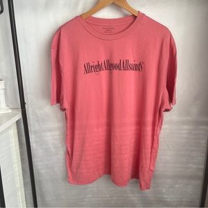 All saints salmon pink tee